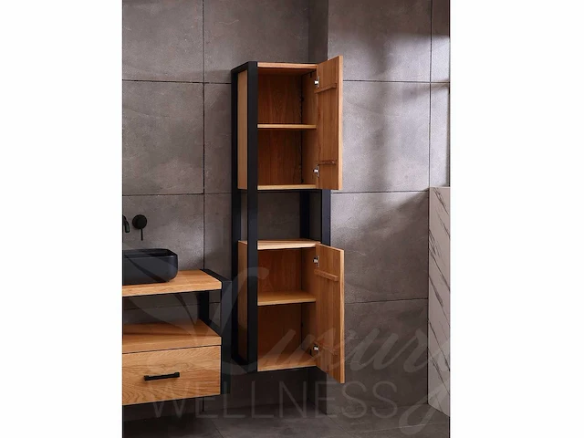 Eikenhout badmeubelset 120cm - afbeelding 9 van  27