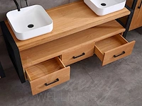 Eikenhout badmeubelset 120cm - afbeelding 13 van  27