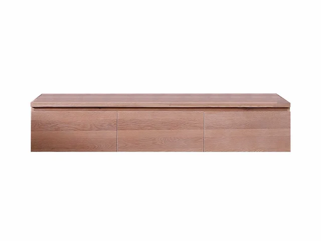 Eikenhout badmeubelset 150cm (white wash of grey smoked) - afbeelding 10 van  12