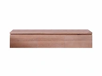 Eikenhout badmeubelset 150cm (white wash of grey smoked) - afbeelding 10 van  12