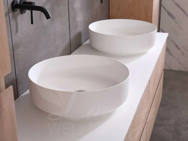 Eikenhout badmeubelset 160cm - afbeelding 3 van  25