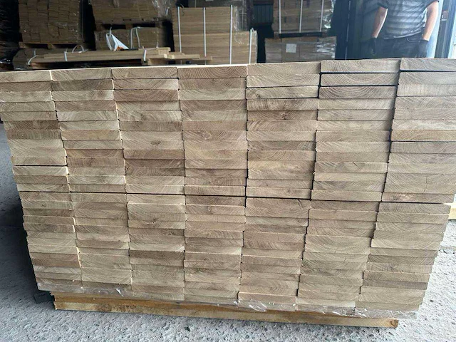 Eikenhout plank 220cm geschaafd gedroogd (72x) - afbeelding 8 van  9
