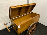 Eikenhouten bakkerskar antiek - afbeelding 3 van  8