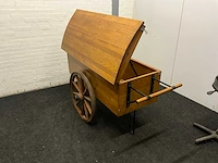 Eikenhouten bakkerskar antiek - afbeelding 5 van  8