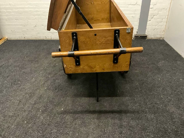 Eikenhouten bakkerskar antiek - afbeelding 6 van  8