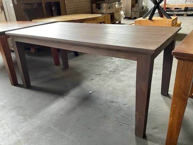Eikenhouten eetkamertafel - afbeelding 1 van  7