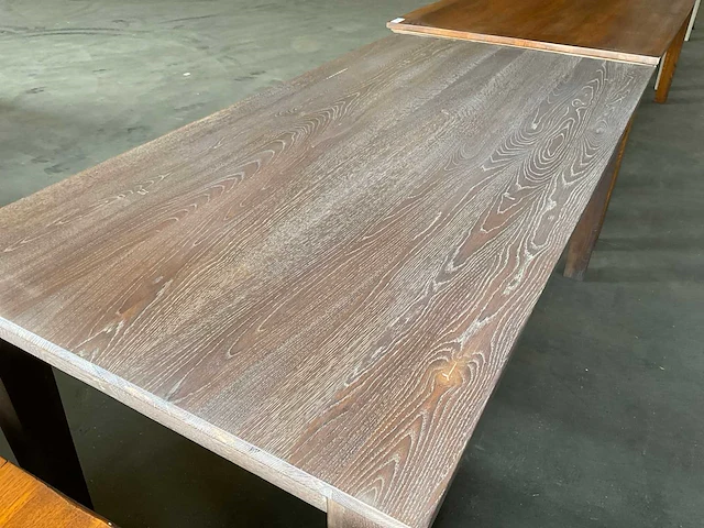 Eikenhouten eetkamertafel - afbeelding 4 van  7