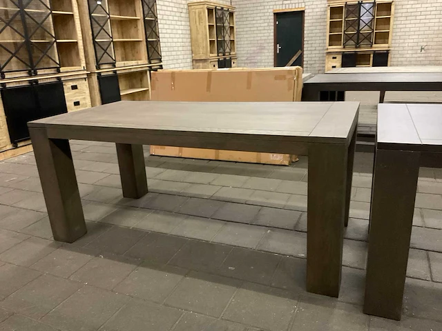 Eikenhouten eetkamertafel - afbeelding 5 van  7