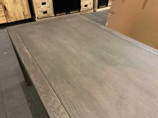 Eikenhouten eetkamertafel - afbeelding 7 van  7