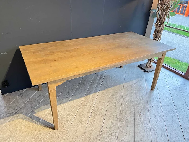 Eikenhouten eettafel - afbeelding 2 van  5