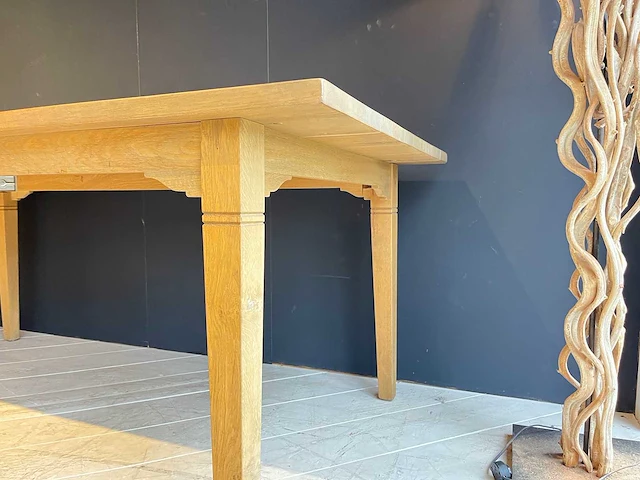 Eikenhouten eettafel - afbeelding 5 van  5
