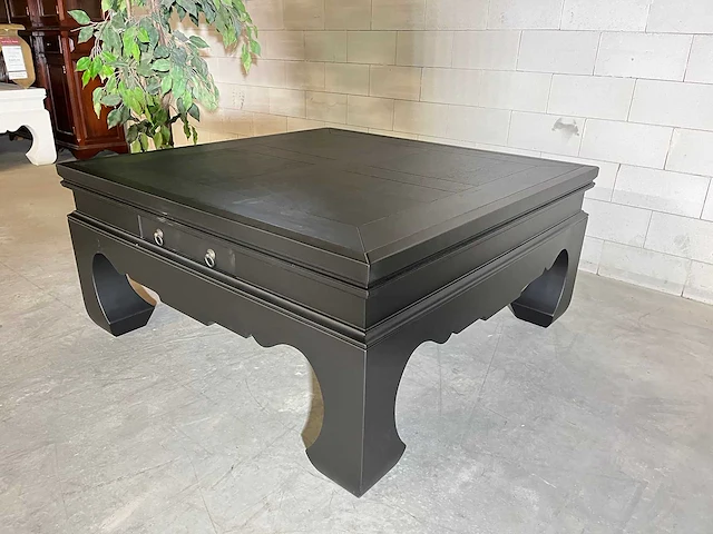 Eikenhouten opiumtafel - afbeelding 6 van  7