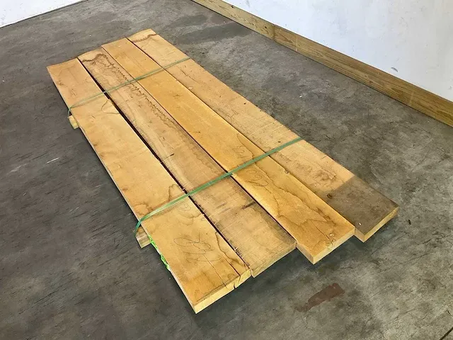 Eikenhouten plank 5 cm dik (4x) - afbeelding 2 van  5