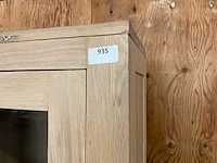 Eikenhouten vitrinekast - afbeelding 2 van  11