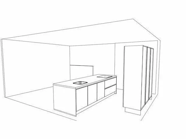 Eilandkeuken met kastenwand - afbeelding 34 van  34