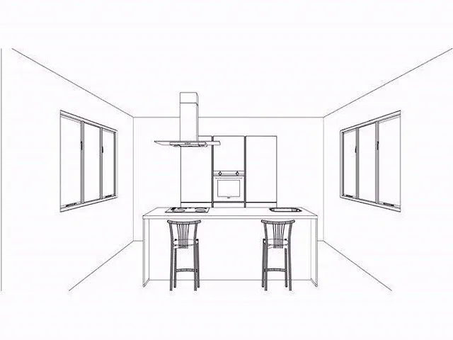 Eilandkeuken met kastenwand - afbeelding 4 van  21
