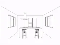 Eilandkeuken met kastenwand - afbeelding 4 van  21