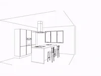 Eilandkeuken met kastenwand - afbeelding 5 van  21