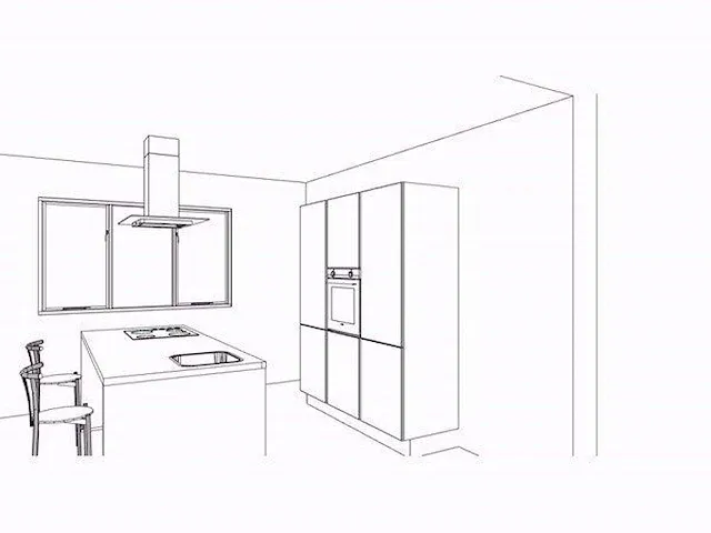 Eilandkeuken met kastenwand - afbeelding 8 van  21