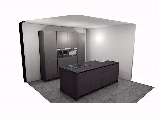 Eilandkeuken met kastenwand - afbeelding 3 van  19