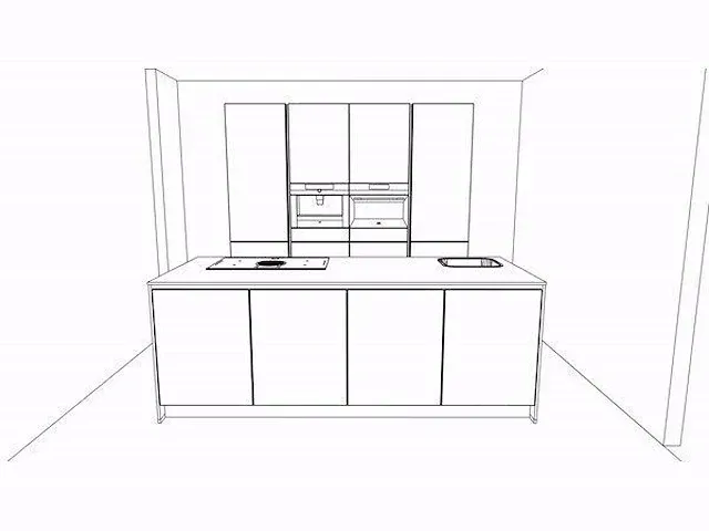 Eilandkeuken met kastenwand - afbeelding 4 van  19
