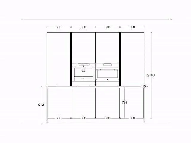 Eilandkeuken met kastenwand - afbeelding 7 van  19