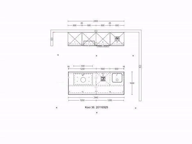 Eilandkeuken met kastenwand - afbeelding 10 van  19
