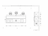 Eilandkeuken met kastenwand - afbeelding 11 van  20