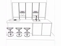 Eilandkeuken met kastenwand - afbeelding 17 van  19