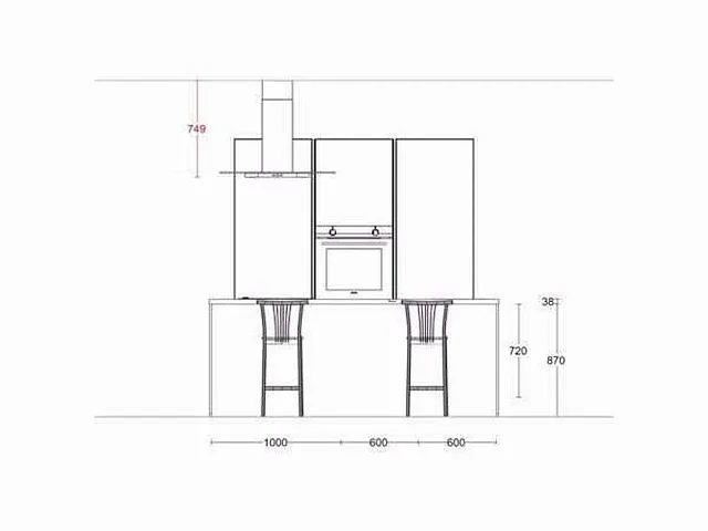 Eilandkeuken met kastenwand - afbeelding 3 van  21