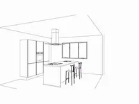 Eilandkeuken met kastenwand - afbeelding 5 van  21