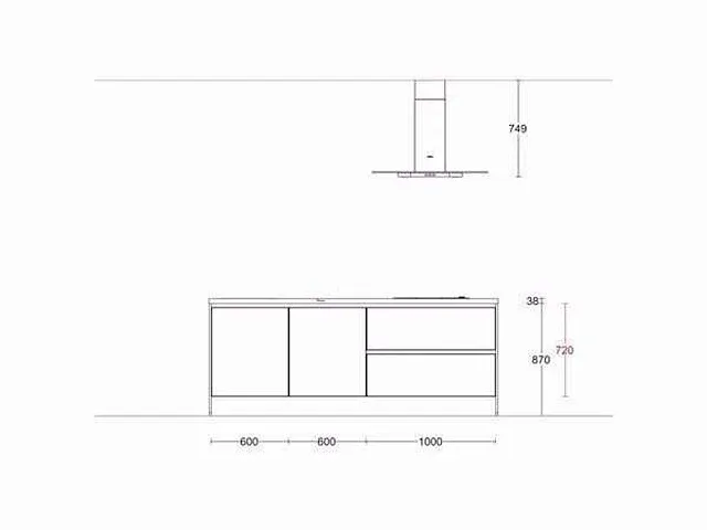 Eilandkeuken met kastenwand - afbeelding 13 van  21
