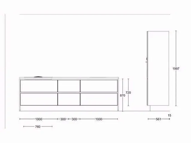 Eilandkeuken met kastenwand - afbeelding 20 van  28