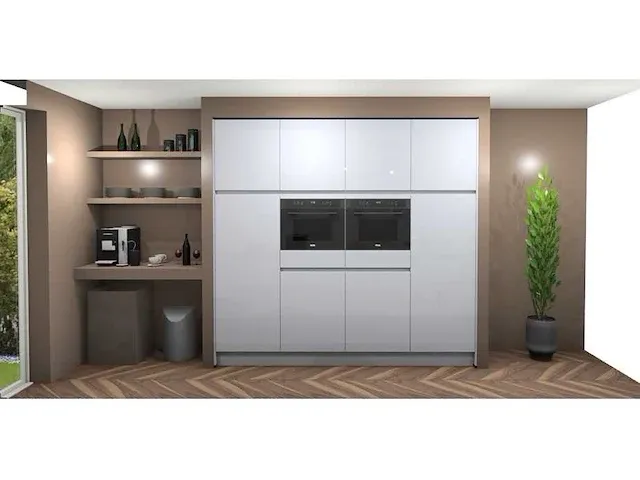 Eilandkeuken met kastenwand - afbeelding 3 van  10