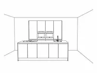 Eilandkeuken met kastenwand - afbeelding 3 van  7