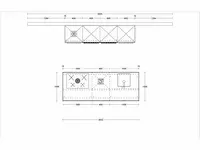 Eilandkeuken met kastenwand - afbeelding 4 van  7