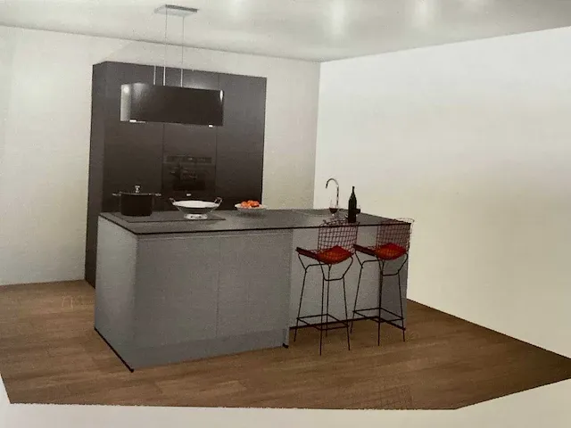 Eilandkeuken met kastenwand - afbeelding 1 van  7