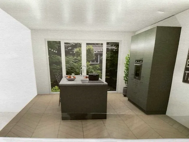 Eilandkeuken met kastenwand - afbeelding 3 van  7