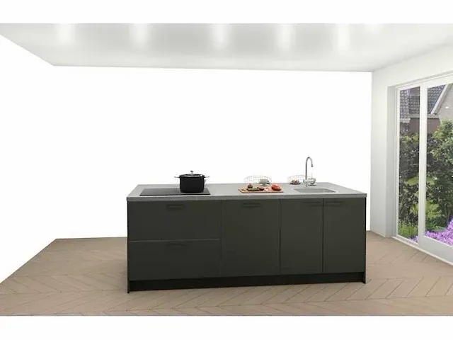 Eilandkeuken met kastenwand - afbeelding 4 van  7