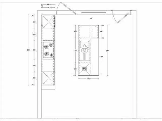 Eilandkeuken met kastenwand - afbeelding 4 van  6