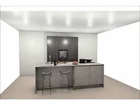 Eilandkeuken met kastenwand