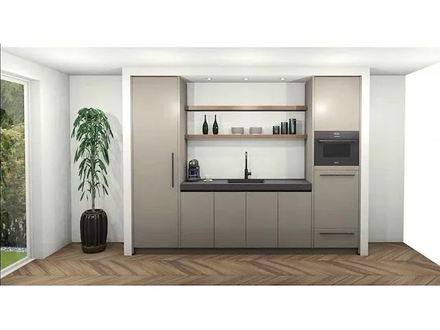 Eilandkeuken met kastenwand - afbeelding 2 van  12