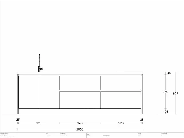 Eilandkeuken met kastenwand - afbeelding 7 van  13