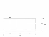 Eilandkeuken met kastenwand - afbeelding 6 van  9