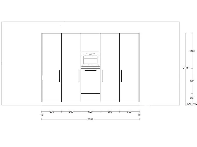 Eilandkeuken met kastenwand - afbeelding 7 van  11