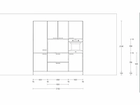 Eilandkeuken met kastenwand - afbeelding 5 van  10