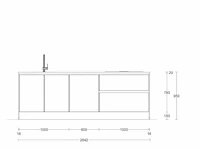 Eilandkeuken met kastenwand - afbeelding 6 van  10