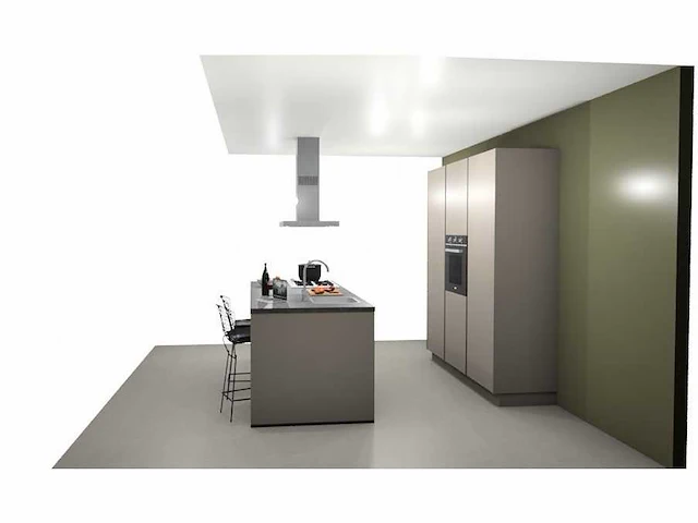 Eilandkeuken met kastenwand - afbeelding 4 van  7