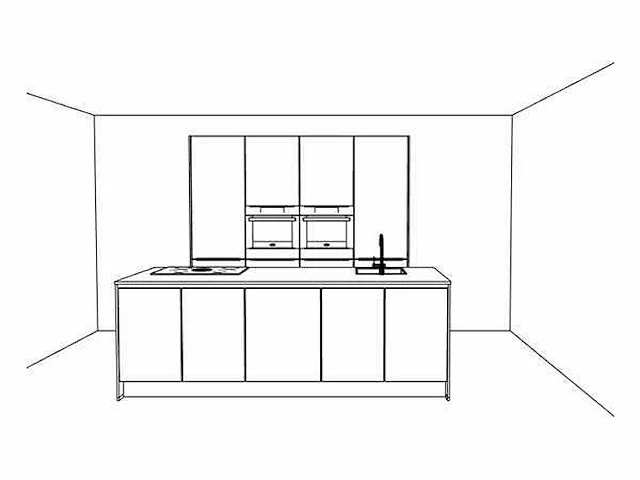 Eilandkeuken met kastenwand - afbeelding 3 van  7