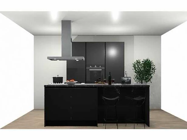 Eilandkeuken met kastenwand - afbeelding 1 van  10